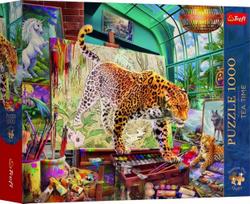 Trefl Tea Time: Leopards, 68 x 48 cm, 1000 det.