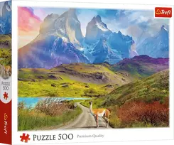 Trefl Llama in Patagonia, 48 x 34 cm, 500 det.