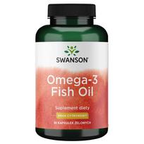 kapsule - SWANSON OMEGA-3 žuvų taukai, citrinų skonio, 1000 mg, 60 kapsulių - 2 nuotrauka