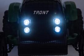 traktoriaus priekaba - Vaikiškas elektrinis traktorius su priekaba Hatis, tamsiai žalias/pilkas - 3 nuotrauka