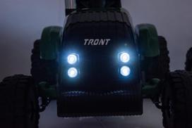 traktoriaus priekaba - Vaikiškas elektrinis traktorius su priekaba Hatis, tamsiai žalias/pilkas - 4 nuotrauka