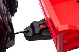 vaikiskos priekabos - Vaikiškas elektrinis bagis su priekaba, raudonas (Red) - 6 nuotrauka