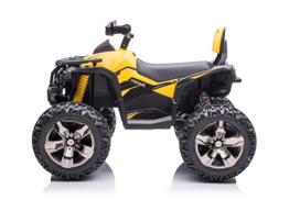 elektrinis keturratis vaikams - Super Toys Vaikiškas elektrinis keturratis HATIS, geltonas (Yellow) - 6 nuotrauka