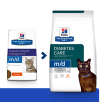 hill's prescription diet - Sausas kačių maistas Hill's Diabetes Care m/d, vištiena, 3 kg - 2 nuotrauka