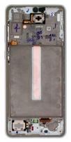 LCD ekranas Samsung A336 A33 5G 2022 su lietimo ekranu ir rėmeliu baltas originalus (service pack)