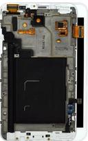 LCD ekranas Samsung N7000 su lietimo ekranu ir rėmeliu baltas originalus (naudotas Grade B)