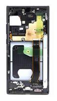 LCD ekranas Samsung N985/N986 Note 20 Ultra su jutikliniu ekranu ir rėmeliu Mystic Black originalus (service pack)