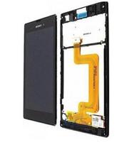 LCD ekranas Sony D5103 Xperia T3 su lietimo ekranu ir rėmeliu juodas originalus (service pack)