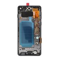 FixCell LCD ekranas SAMSUNG S10 G973 juodas su rėmeliu (refub)