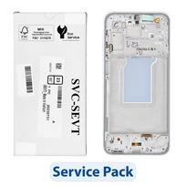 ServicePack LCD ekranas SAMSUNG A26 5G A266B baltas GH82-37049B