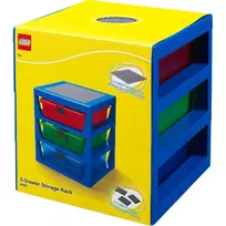 lego daiktadeze - LEGO Storage 3 stalčių daiktų organizatorius Mėlynas (Blue) - 2 nuotrauka