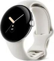 Google Pixel Watch LTE 41mm Polished Silver (Sidabrinis) with Sport Band Chalk