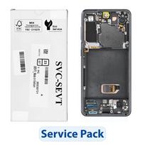 Rinkinys LCD ekranas SAMSUNG S21 5G G991B GH82-27257A pilkas