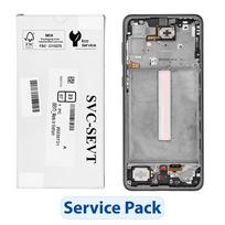 ServicePack LCD ekranas SAMSUNG A33 5G A336B GH82-28143A juodas