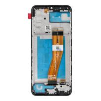 LCD ekranas SAMSUNG A03S A037G OEM su rėmu (164mm)