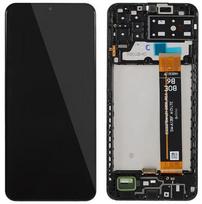 LCD ekranas Samsung A135 A13 4G 2022 su jutikliniu ekranu ir rėmeliu juodas originalus