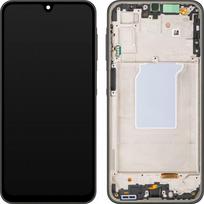 LCD ekranas Samsung A266 A26 5G su jutikliniu ekranu ir rėmeliu juodas OLED (tikro dydžio)