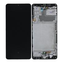 LCD ekranas Samsung A426 A42 5G 2021 su jutikliniu ekranu ir rėmeliu juodas originalus (serviso paketas)