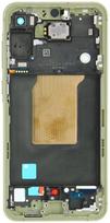 LCD ekranas Samsung A556 A55 5G su jutikliniu ekranu ir rėmu Awesome Lemon originalus (surinktas service pack)