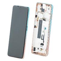 LCD ekranas Xiaomi Mi 10T Lite 5G su jutikliniu ekranu su rėmeliu Rose Gold Beach originalus (service pack)