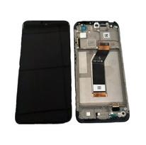LCD ekranas Xiaomi Redmi 10 2022 su jutikliniu ekranu ir rėmeliu juodas originalus (aptarnavimo pakuotė)