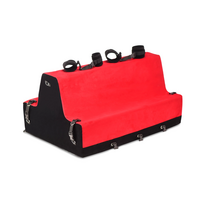 baldai bdsm - XR Brands Love Bench Raudona (Red) – Ergonomiškas Reguliuojamas Fetišo Baldas - 2 nuotrauka