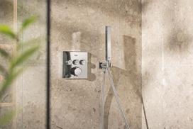 vital - Dušo sistema su termostatiniu maišytuvu Grohe Precision SmartControl Vitalio 310 Cube, chromas (Chrome) - 4 nuotrauka