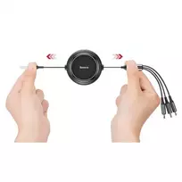 usb c lightning baseus - Baseus CAMLT-JH01 Golden Loop 3.5A 3in1 USB-C + micro USB + Lightning - 2 nuotrauka
