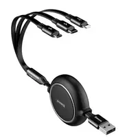 usb c lightning baseus - Baseus CAMLT-JH01 Golden Loop 3.5A 3in1 USB-C + micro USB + Lightning - 8 nuotrauka