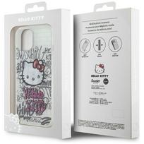 15 iphone telefonas baltas - Hello Kitty IML Kitty On Bricks Graffiti case for iPhone 15 - white - 2 nuotrauka
