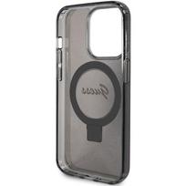 magsafe stand - Guess Ring Stand Script Glitter MagSafe case for iPhone 15 Pro - black - 3 nuotrauka