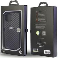 iphone 13 14 dekliukai - Audi Carbon Fiber iPhone 14 6.1" black/black hardcase AU-TPUPPCIP14-R8/D2-BK - 2 nuotrauka