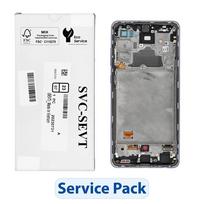 Rinkinys LCD ekranas SAMSUNG A72 A725F GH82-25460C violetinis
