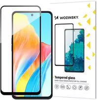 Wozinsky Visiškai lipnus grūdintas stiklas Realme 11, juodas