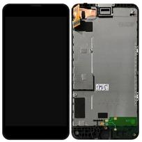 LCD ekranas Nokia 630/635 su jutikliniu ekranu ir rėmeliu originalus (naudotas, B klasė)
