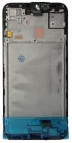 LCD ekranas Samsung A155 A15 4G/A156 A15 5G su jutikliniu ekranu ir rėmeliu juodas originalus (serviso paketas)