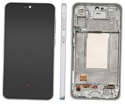 LCD ekranas Samsung A366 A36 5G su jutikliniu ekranu ir rėmeliu Awesome Lavender originalus (surinktas serviso paketas)