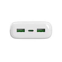 power bank 20000mah 22.5w - Puro DAILY 20 PLUS, 20000mAh, 22.5W, balta - 2 nuotrauka