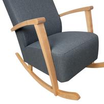 supamas fotelis - Supamasis krėslas Home4you Venla 15614, tamsiai pilka, 65.5 cm x 102 cm x 104 cm - 6 nuotrauka