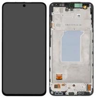 Originalus Samsung A276 A27 5G LCD ekranas su lietimui jautriu stikliuku ir rėmeliu, juodas (servisinė pakuotė)