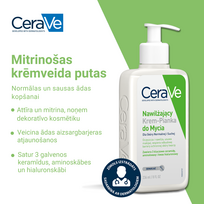 cerave cream - CeraVe Drėkinamasis kremas-putos veido prausiklis, 473 ml - 4 nuotrauka
