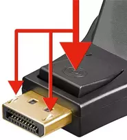 displayport to dvi - Laidas Goobay DisplayPort to DVI-D Adapter - 2 nuotrauka