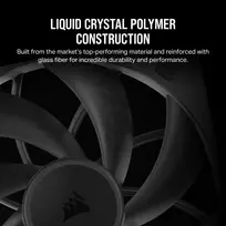 140mm ventiliatoriai - Corsair RS140 Max PWM 140 mm Black - 2 nuotrauka