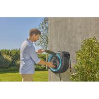 sodo laikikliai - Automatinė žarnos ritė su laistymo žarna Gardena PowerRoll XXL Solo, 40 m - 2 nuotrauka