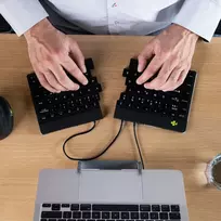 split keyboard - KEYBOARD SPLIT BREAK V2 ENG/BLACK RGOSP-UKWIBL R-GO TOOLS - 5 nuotrauka