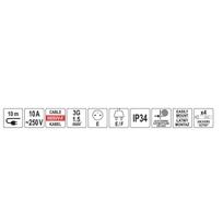 ilgintuvas rite - YATO YT-81220 | H05VV-F | 10M - 2 nuotrauka