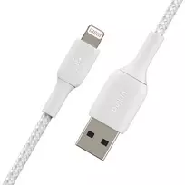 belkin boost charge - Belkin Boost Charge Braided Lightning to USB-A Cable 2m White - 2 nuotrauka