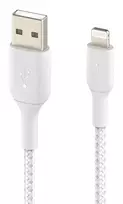 belkin boost charge - Belkin Boost Charge Braided Lightning to USB-A Cable 2m White - 4 nuotrauka