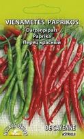 Aštriųjų paprikų DE CAYENNE sėklos, 0,3 g
