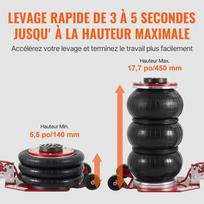 vevor 3 - VEVOR ZG-C pneumatinis oro keltuvas 3T Raudonas (Red) - 10 nuotrauka